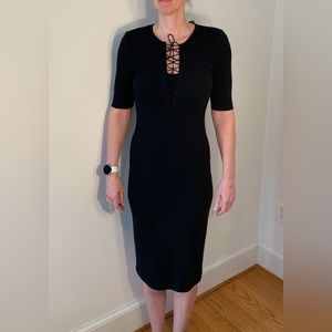 NWT Derek Lam IO Crosby Knit dress with lace up details